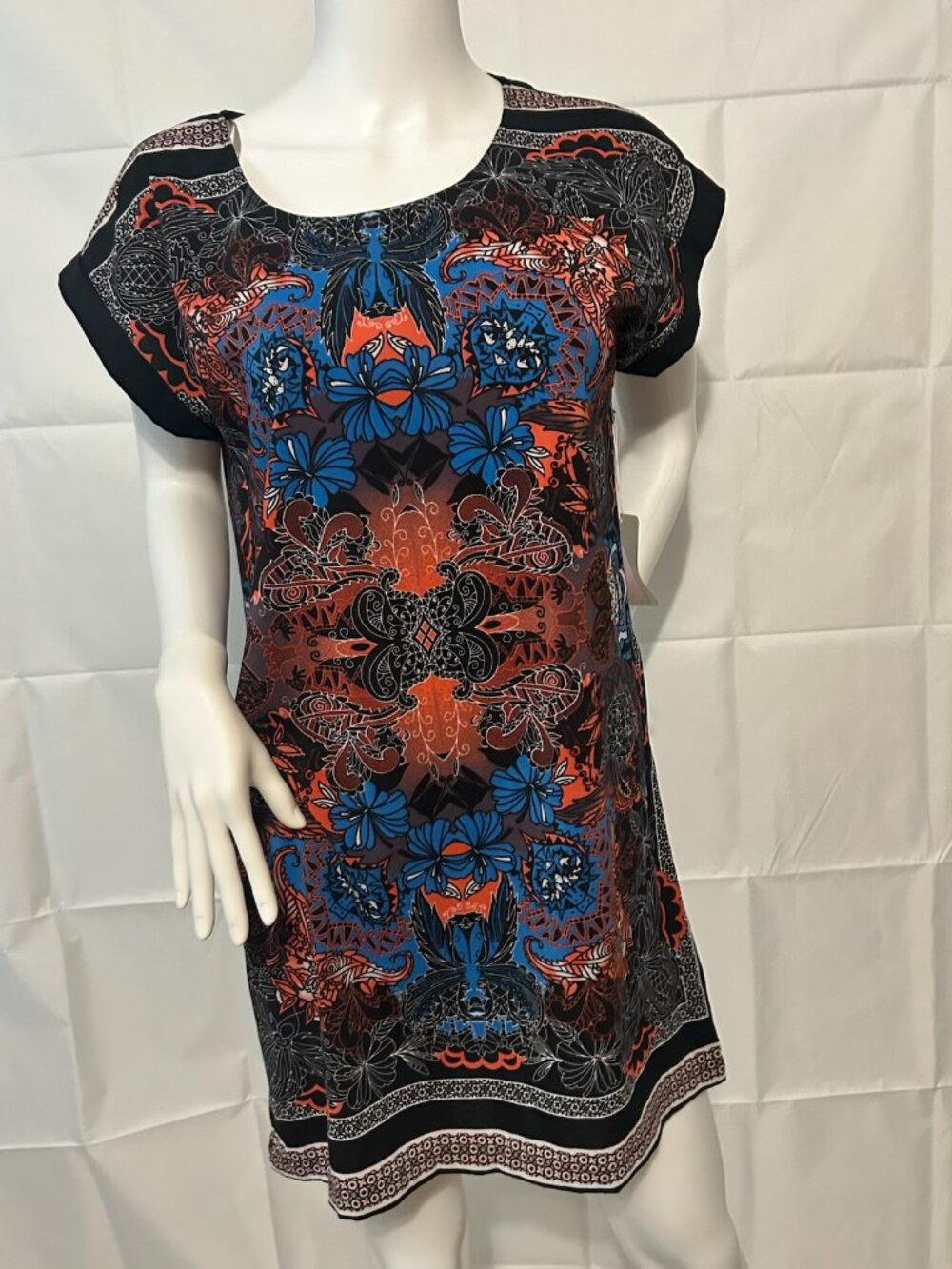 Forever 21 Contemporary NWT Printed Shift Dress Size M Multicolor Boho